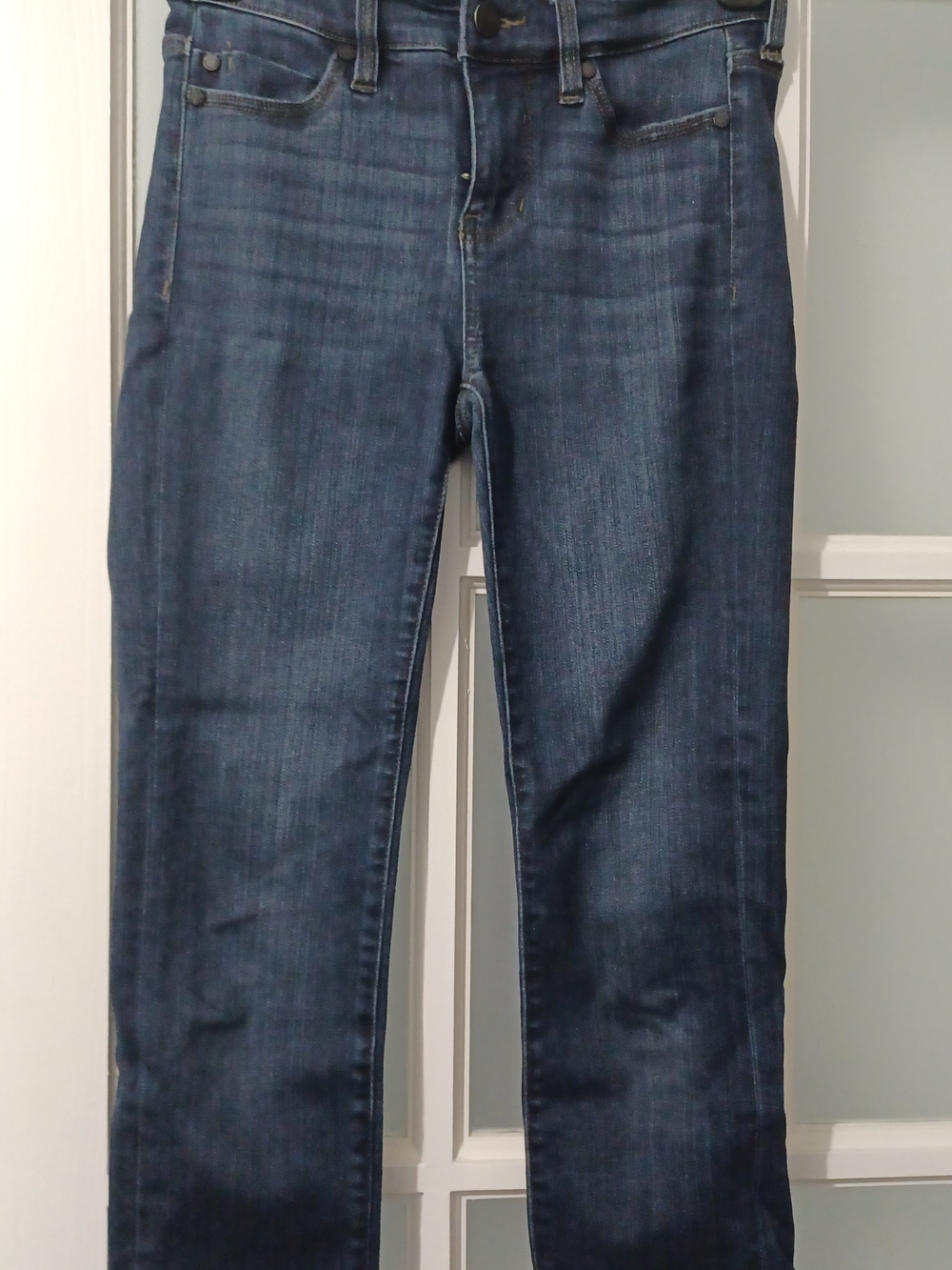 Women's Dark Blue Slim Capri Jeans Very Stretch